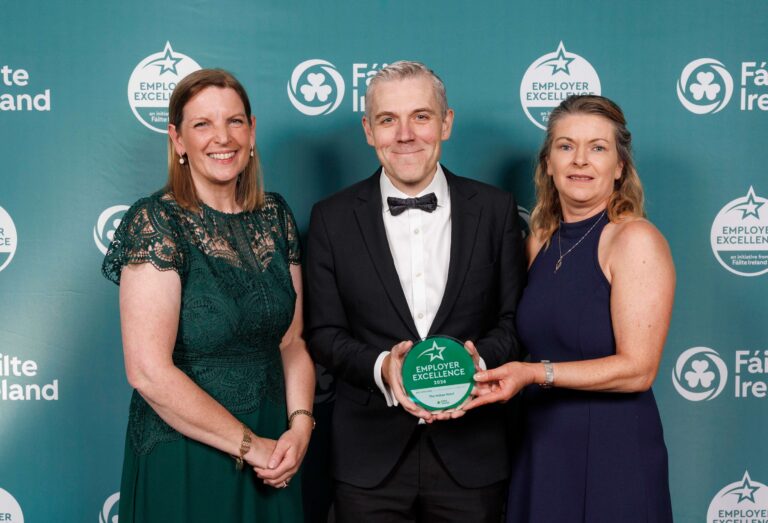 Hugh Fitzpatrick accepting a Failte IReland Award
