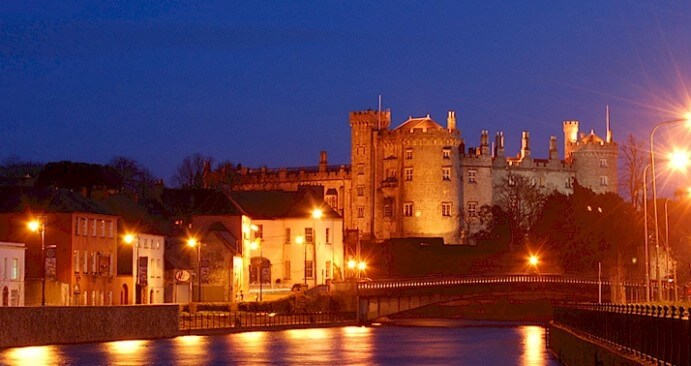 Kilkenny at night for new years eve